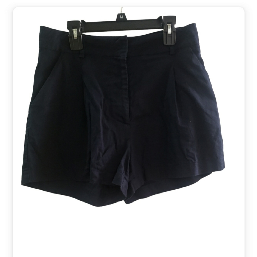 Paper Crown Women's High-Rise Shorts,  SZ 4, Navy